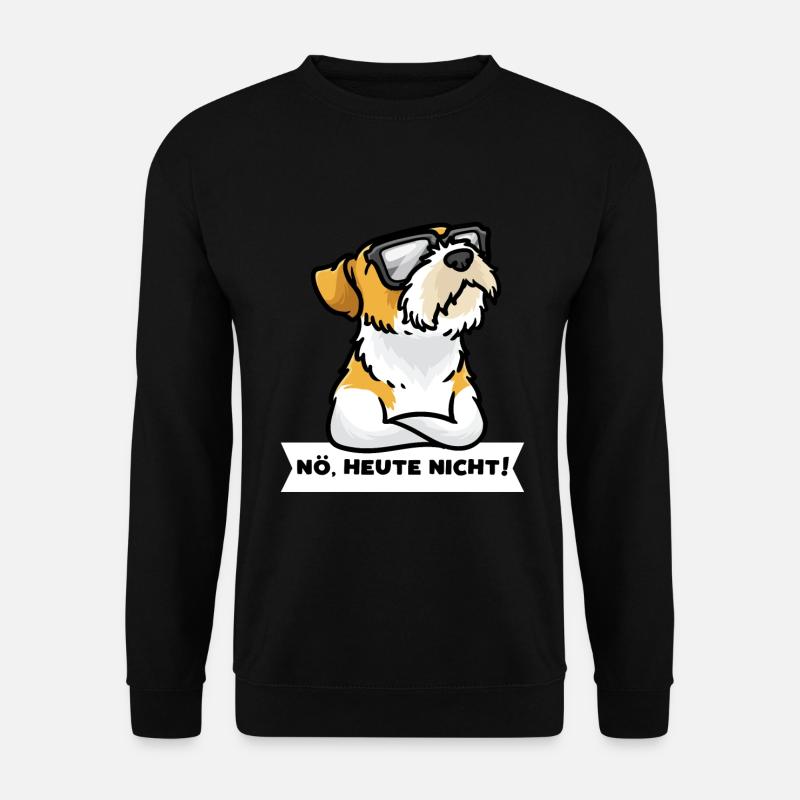 Sturer Kromfohrländer Hund lustig - Unisex Pullover - Schwarz