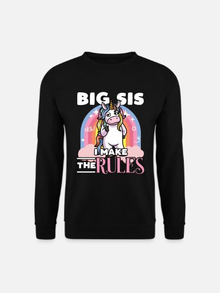 Big Sis Sœur aînée Sœur jumelle - Sweat-shirt Unisexe - noir