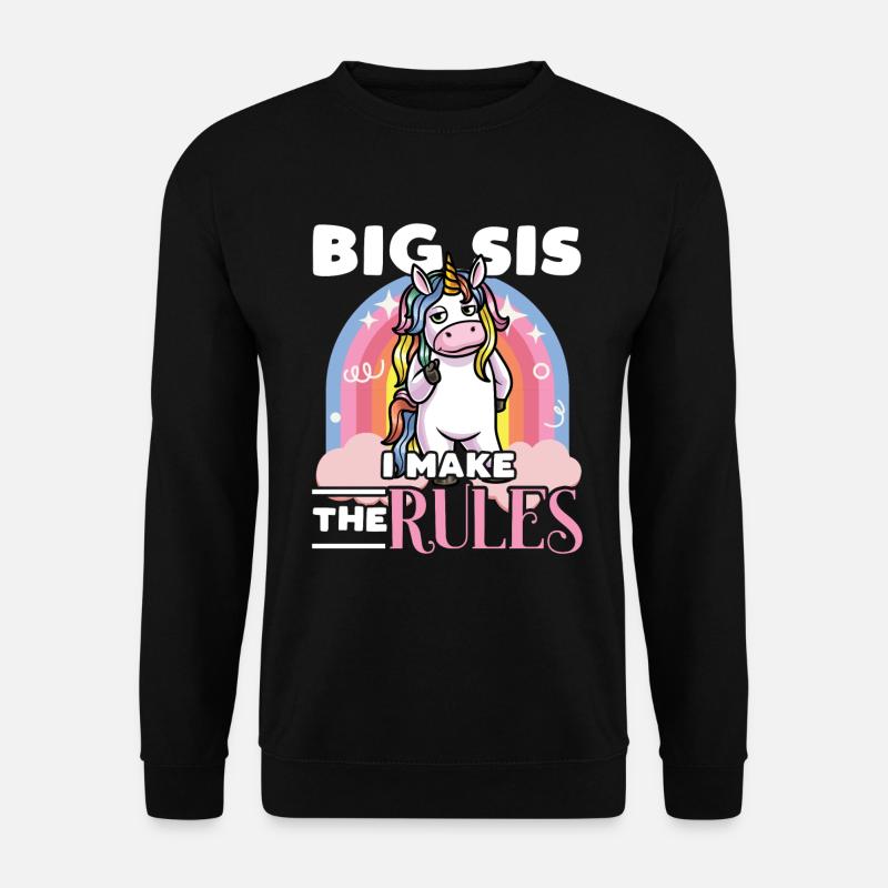 Big Sis Älteste Schwester Zwillingsschwester - Unisex Pullover - Schwarz