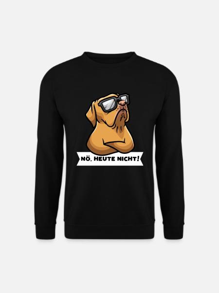 Sturer Dogue De Bordeaux Hund lustig Bordeauxdogge - Unisex Pullover - Schwarz