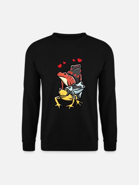 Baumsteigerfrosch Pfeilgiftfrosch Farbfrosch - Unisex Pullover - Schwarz