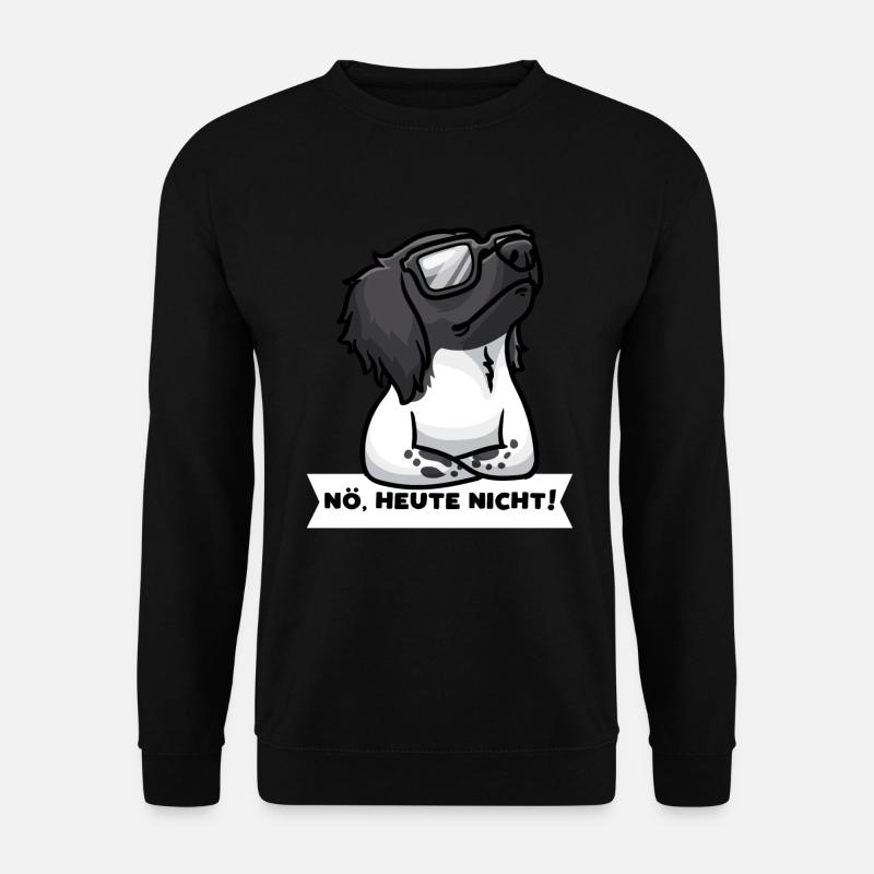 Sturer Großer Münsterländer Hund - Unisex Pullover - Schwarz