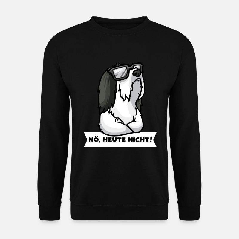 Sturer Bearded Collie Highland Collie - Unisex Pullover - Schwarz