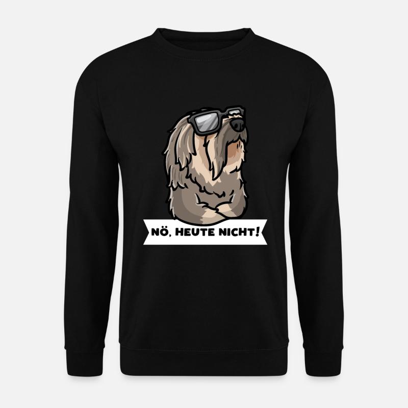 Sturer Havaneser Hund Bichón Habanero Bichon - Unisex Pullover - Schwarz