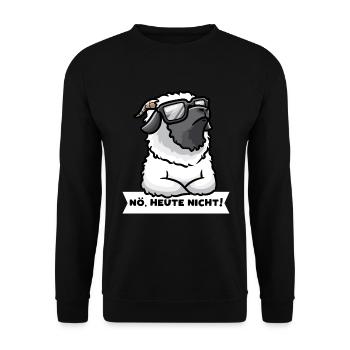 Sturen Walliser Schwarznasenschaf Schafe - Unisex Pullover - Schwarz - Vorne - Alina (178cm) & Michal (187cm)