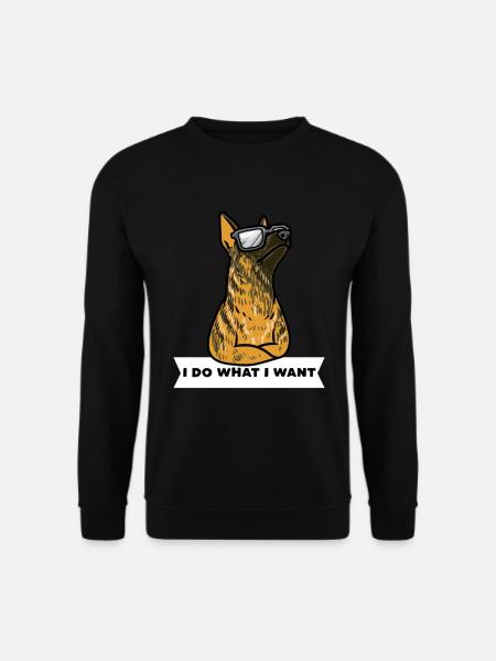 Hollandse Herdershond Holländischer Schäferhund - Unisex Pullover - Schwarz