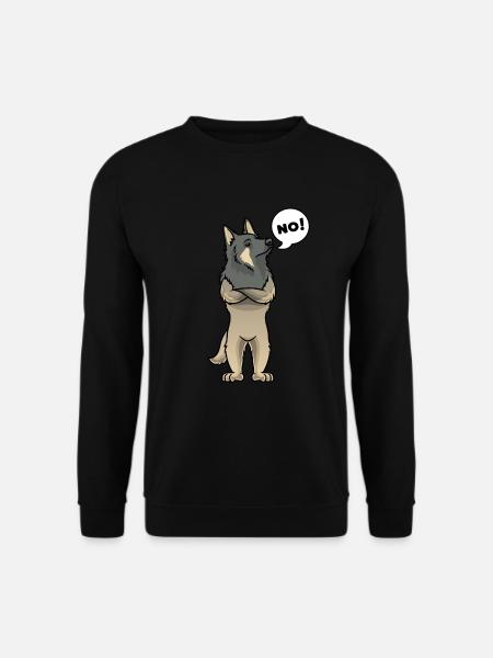 Têtu Tervueren Chien Berger Belge - Sweat-shirt Unisexe - noir