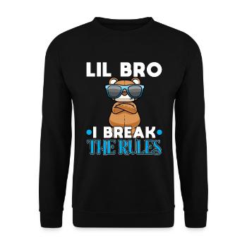 Little Brother Siblings Family - Unisex Sweatshirt - black - Front - Alina (178cm) & Michal (187cm)