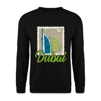 Dubai Vereinigte Arabische Emirate The Palm - Unisex Pullover - Schwarz - Vorne - Alina (178cm) & Michal (187cm)