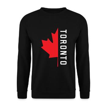 Toronto Canada Kleeblatt - Unisex Pullover - Schwarz - Vorne - Alina (178cm) & Michal (187cm)