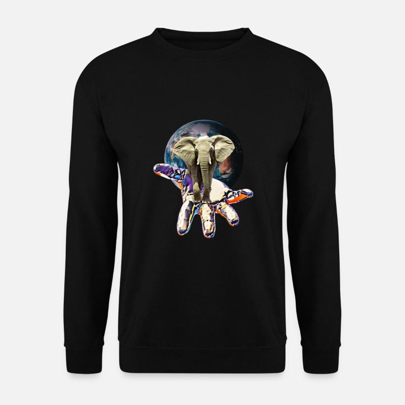 Elefant - Unisex Pullover - Schwarz