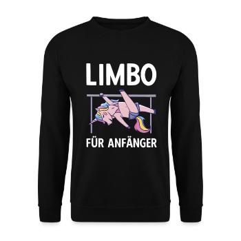 Licorne Verticale Limbo Pole Dance - Sweat-shirt Unisexe - noir - Devant - Alina (178cm) & Michal (187cm)