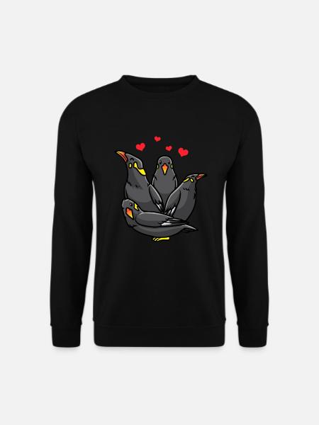 Beo Vogel Mynah Vogelliebhaber - Unisex Pullover - Schwarz
