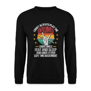 Batterie Pilons Batteurs - Sweat-shirt Unisexe - noir - Devant - Alina (178cm) & Michal (187cm)