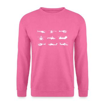 Hubschrauber Helikopter Modelle - Unisex Pullover - Pink - Vorne