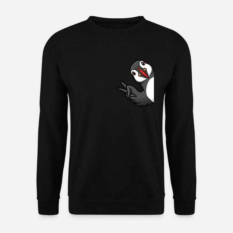 Papageitaucher Vogelliebhaber - Unisex Pullover - Schwarz