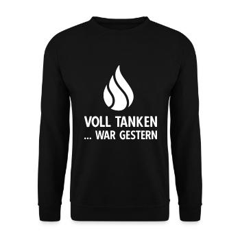 Benzinpreis Autofahrer Gas Preis Benzin - Unisex Pullover - Schwarz - Vorne - Alina (178cm) & Michal (187cm)