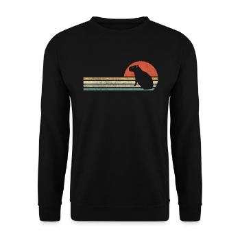 Capybara animal capybara rodent - Unisex Sweatshirt - black - Front - Alina (178cm) & Michal (187cm)