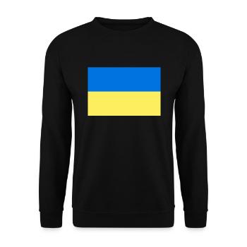 Ukraine Drapeau Paix Liberté Poutine - Sweat-shirt Unisexe - noir - Devant - Alina (178cm) & Michal (187cm)