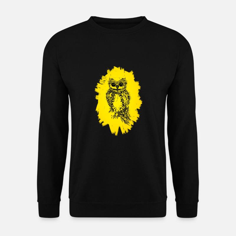 Owl - Unisex Sweatshirt - black