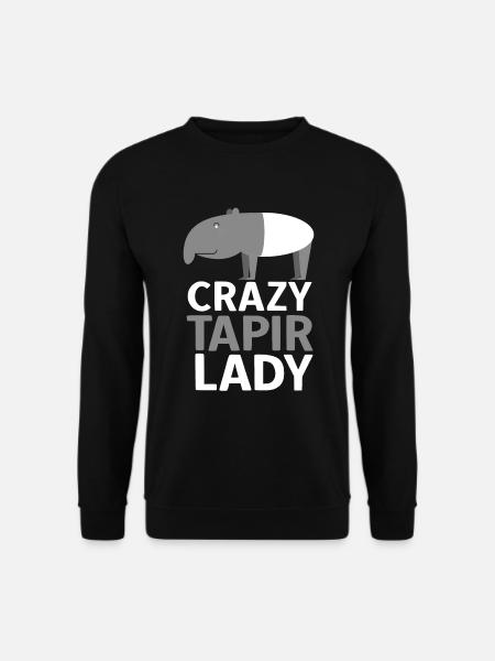 Süßes Tapir Girl Tiermotiv Frauen Mädchen - Unisex Pullover - Schwarz