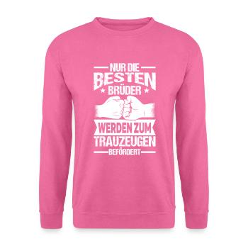 Trauzeuge Hochzeit - Unisex Pullover - Pink - Vorne