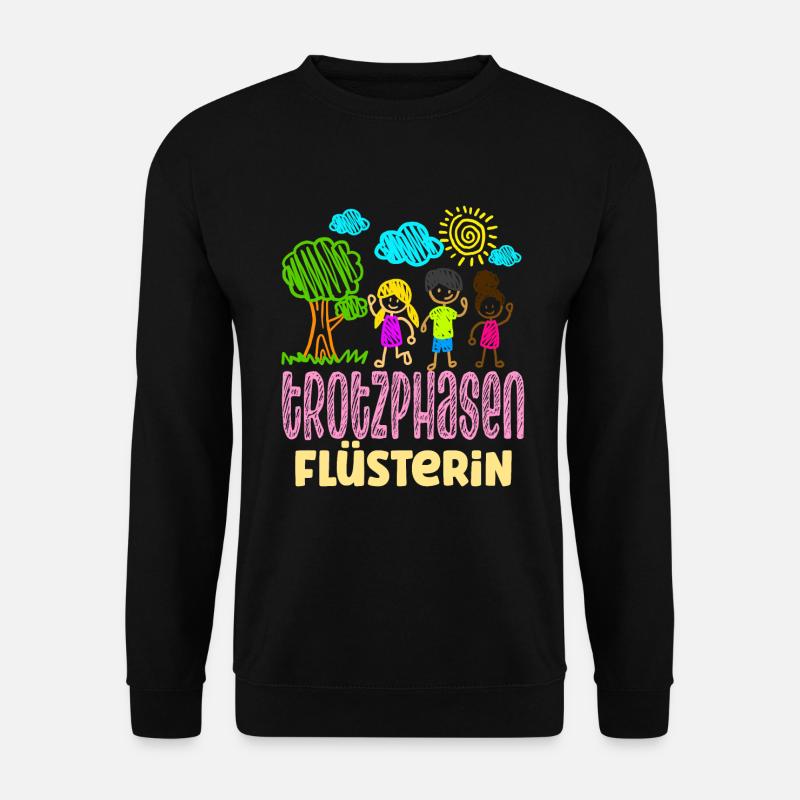Erzieherin Lustig Kindergärtnerin - Unisex Pullover - Schwarz