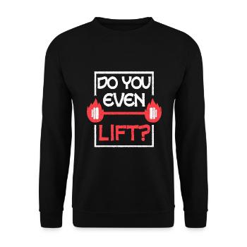 Gym Thérapeute Fitness Entraîneur personnel - Sweat-shirt Unisexe - noir - Devant - Alina (178cm) & Michal (187cm)