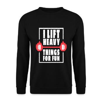 Gym Thérapeute Fitness Entraîneur personnel - Sweat-shirt Unisexe - noir - Devant - Alina (178cm) & Michal (187cm)