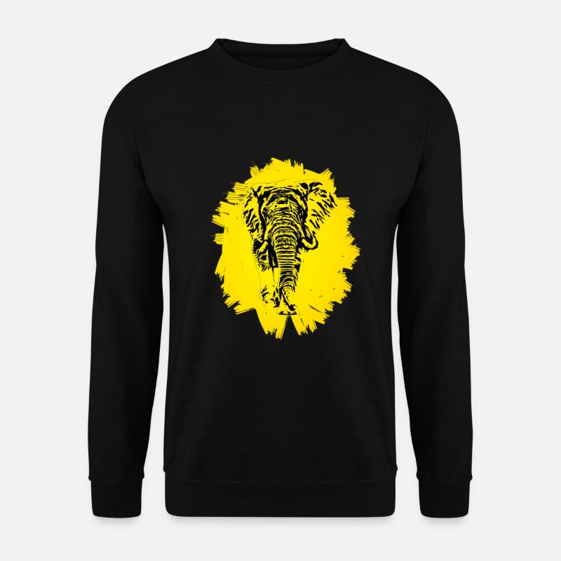 Elefant - Unisex Pullover - Schwarz