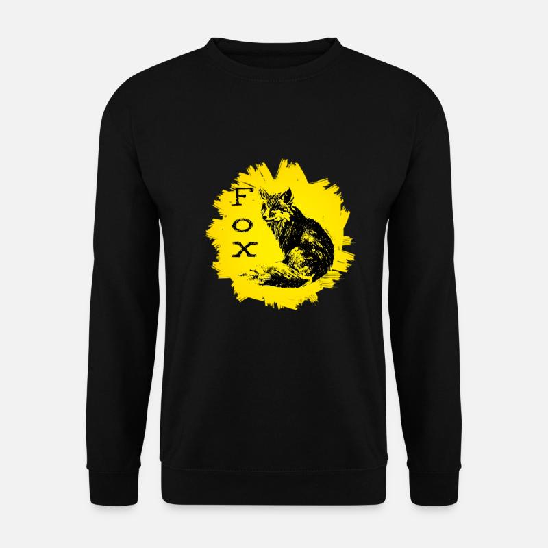 Fox - Unisex Sweatshirt - black