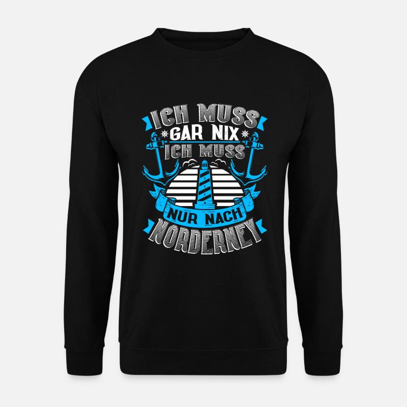 Norderney Ostfriesische Insel - Unisex Pullover - Schwarz