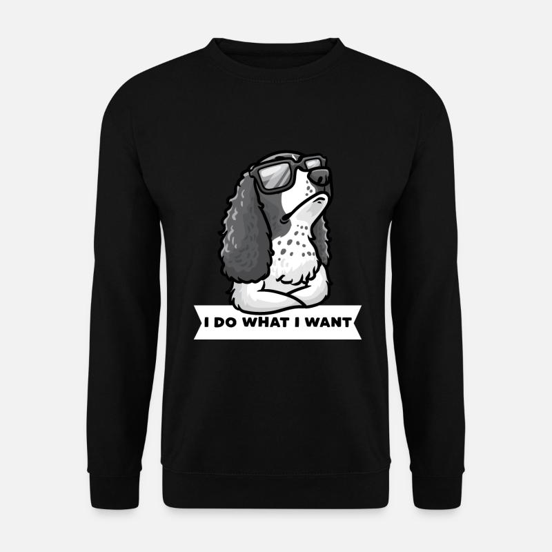 Deutsch Springer Spaniel Dog - Unisex Sweatshirt - black