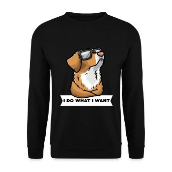 Nova Scotia Duck Tolling Retriever - Unisex Sweatshirt - black - Front - Alina (178cm) & Michal (187cm)