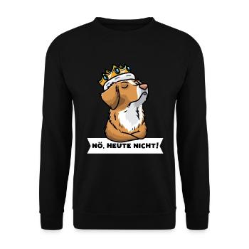 Canard de la Nouvelle-Écosse Tolling Retriever Dog - Sweat-shirt Unisexe - noir - Devant - Alina (178cm) & Michal (187cm)