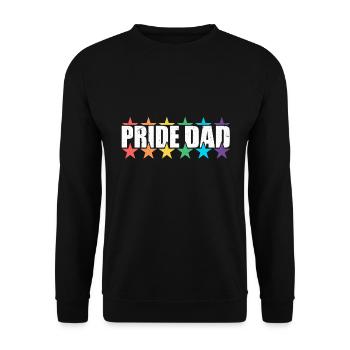 Pride Dad - Communauté du Mois de la Gay Pride LGBT - Sweat-shirt Unisexe - noir - Devant - Alina (178cm) & Michal (187cm)