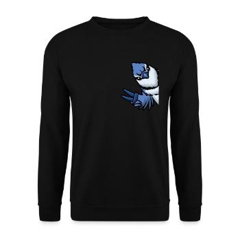 Oiseau geai bleu - Sweat-shirt Unisexe - noir - Devant - Alina (178cm) & Michal (187cm)