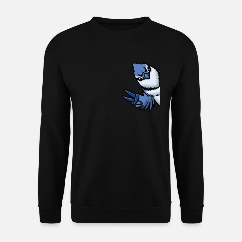 Blue Jay Bird - Unisex Sweatshirt - black