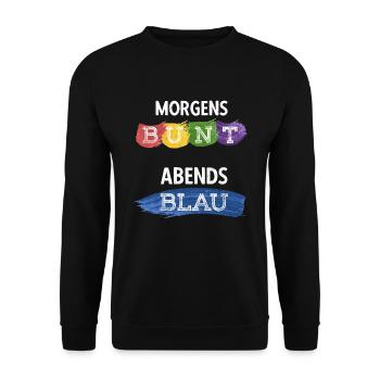 Lustiger Maler Spruch Malerei Kunstschüler - Unisex Pullover - Schwarz - Vorne - Alina (178cm) & Michal (187cm)