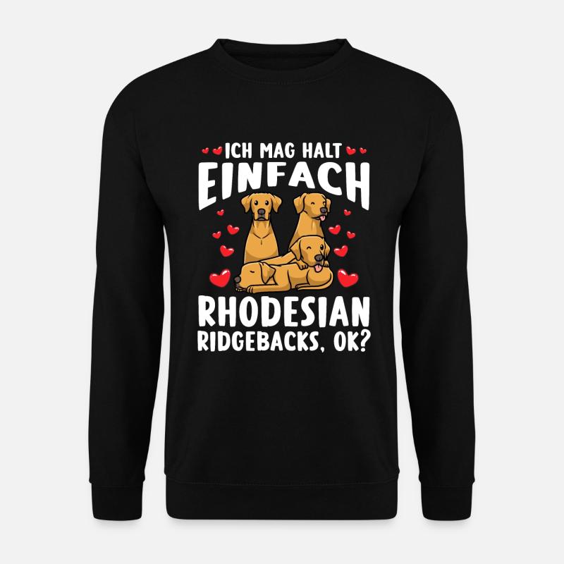 Rhodesian Ridgeback Dog - Unisex Sweatshirt - black