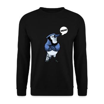 Oiseau geai bleu - Sweat-shirt Unisexe - noir - Devant - Alina (178cm) & Michal (187cm)