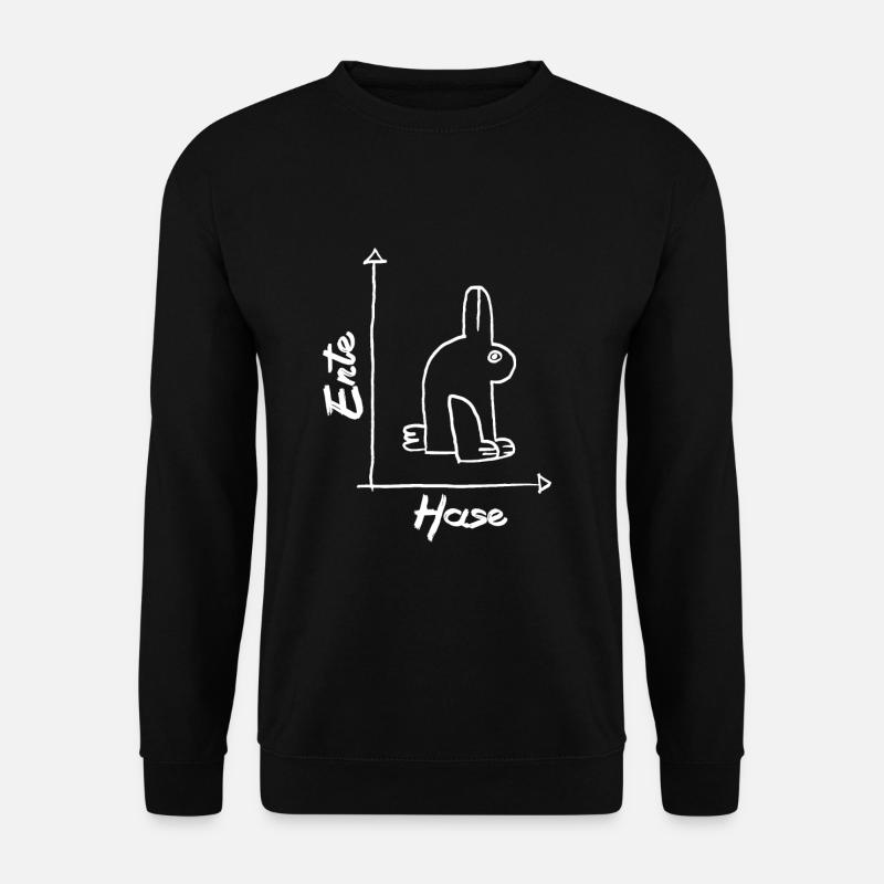 Mathe Ente Hase mathematik Unterricht Spaß - Unisex Pullover - Schwarz