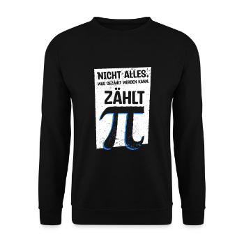 Pi Tag Mathe Mathematik Humor - Unisex Pullover - Schwarz - Vorne - Alina (178cm) & Michal (187cm)