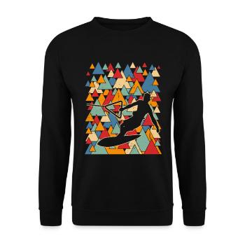 Wakeboarding Wakeboard Water sports enthusiasts - Unisex Sweatshirt - black - Front - Alina (178cm) & Michal (187cm)