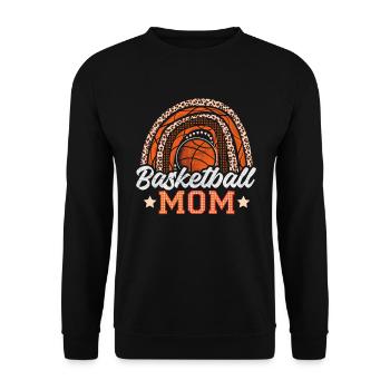 Basketball Maman Joueuse Basketballspieler - Sweat-shirt Unisexe - noir - Devant - Alina (178cm) & Michal (187cm)