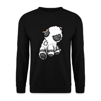 Valais black-nosed sheep sheep - Unisex Sweatshirt - black - Front - Alina (178cm) & Michal (187cm)