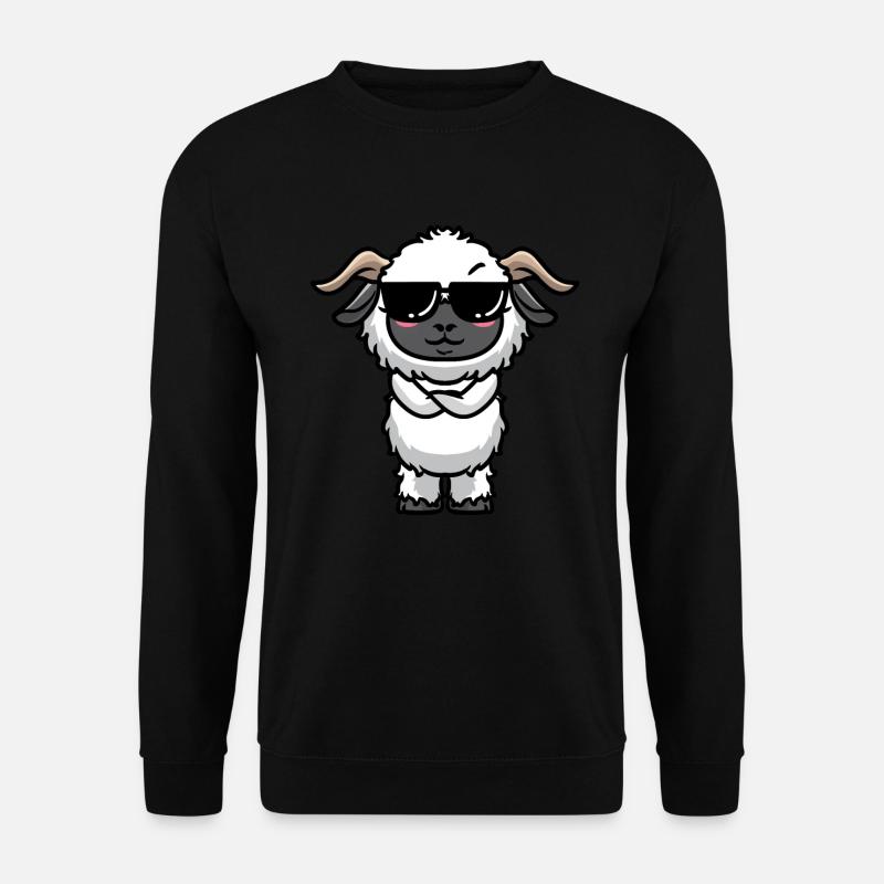 Walliser Schwarznasenschaf Schafe - Unisex Pullover - Schwarz