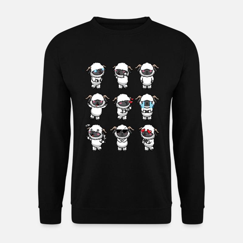 Moutons à nez noir du Valais - Sweat-shirt Unisexe - noir