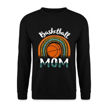 Basketball Maman Joueuse Basketballspieler - Sweat-shirt Unisexe - noir - Devant - Alina (178cm) & Michal (187cm)