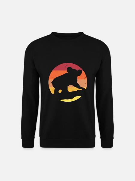 Koala Retro Australia Marsupial - Unisex Sweatshirt - black
